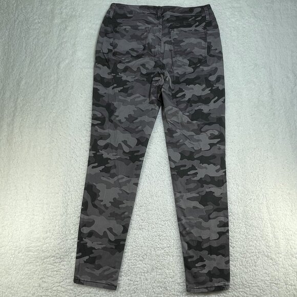 Nine West Jeans Womens 6 Brown Camo Floral Skinny Ankle Mid Rise Denim 28x28 - Picture 2 of 11